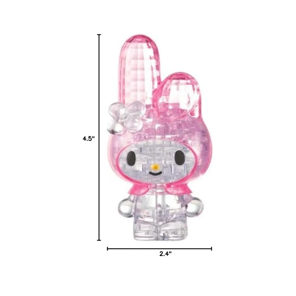 Hanayama Sanrio My Melody 37 Piece‎ Crystal Gallery 3D Jigsaw Puzzle Pink Toy